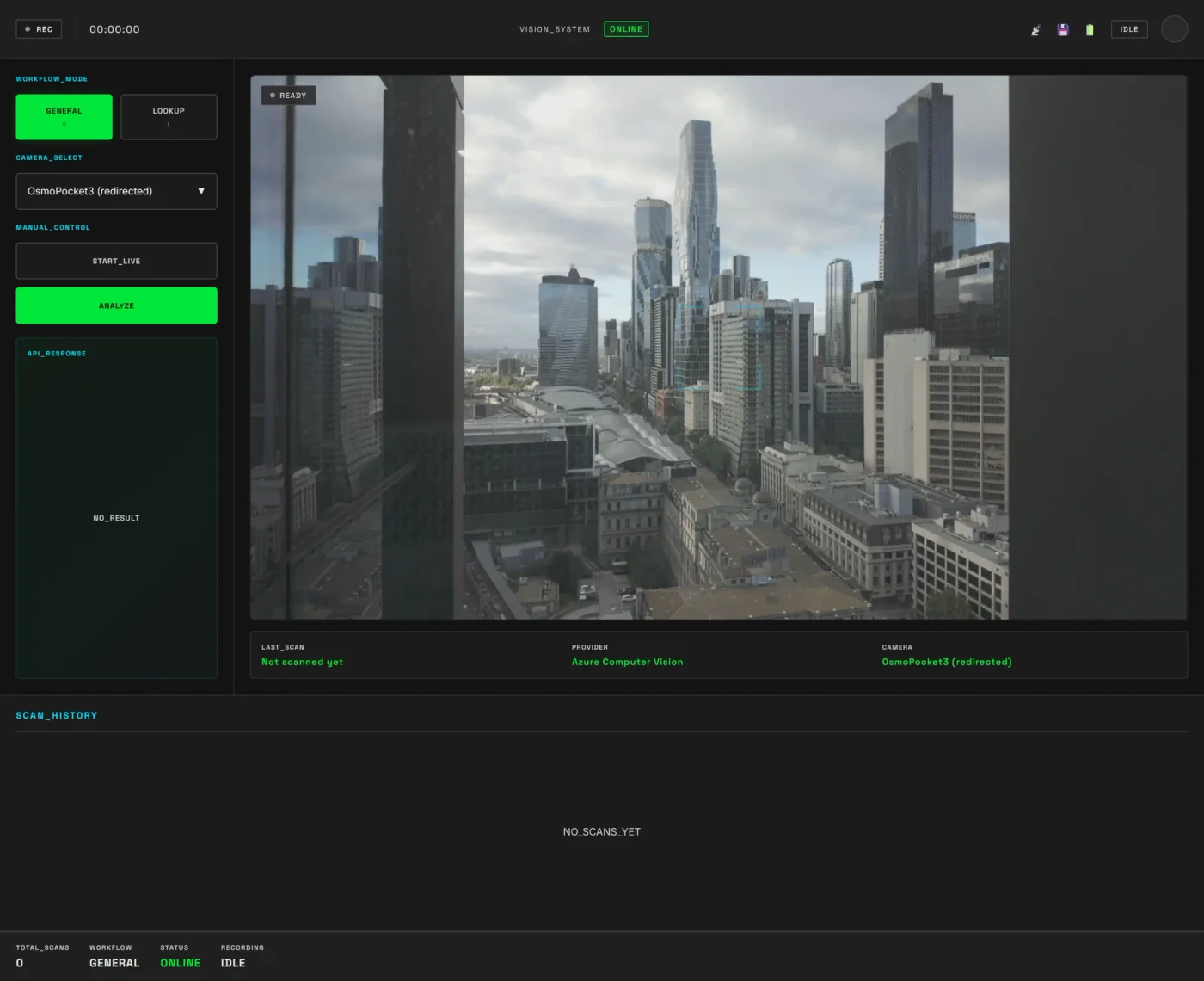 Vision screenshot